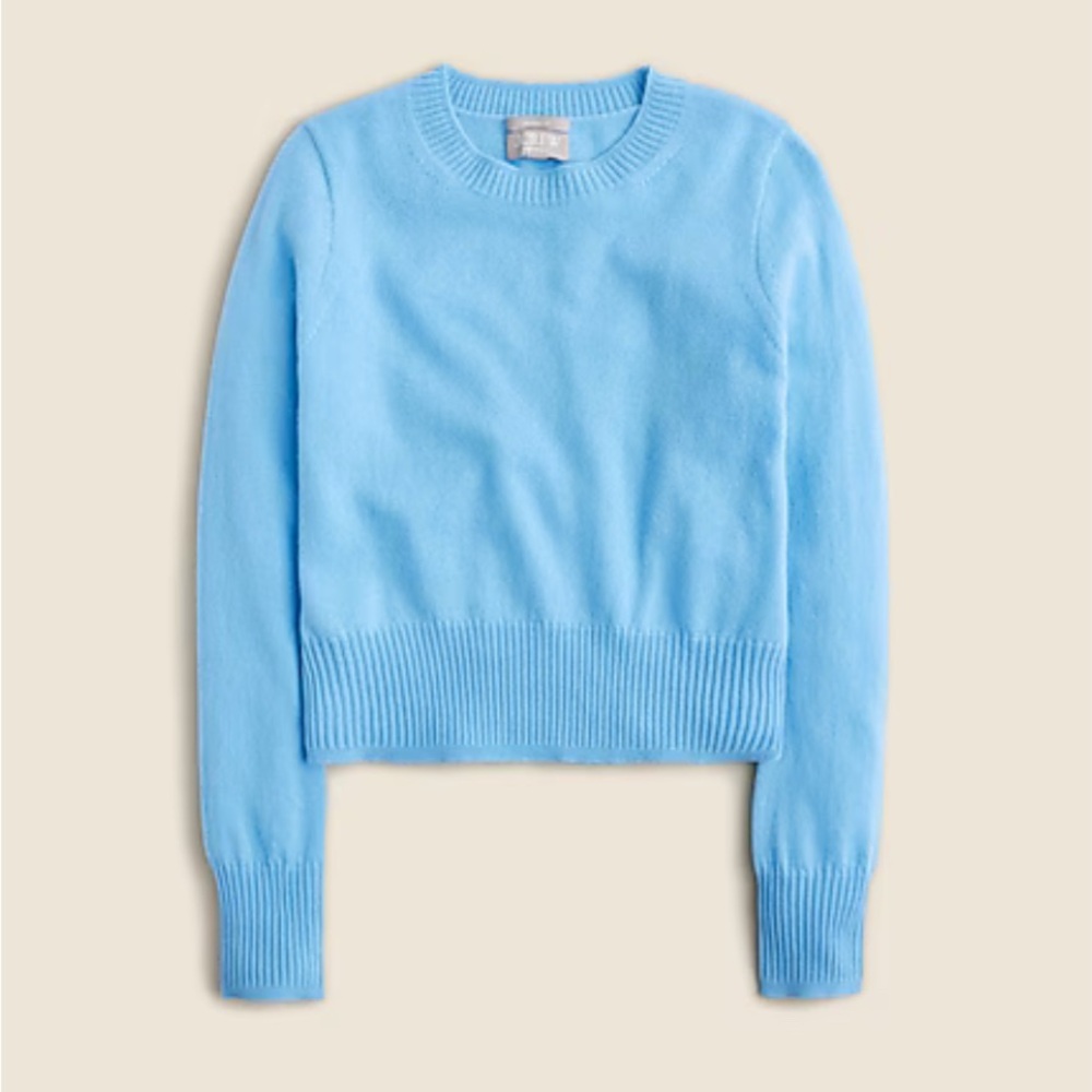 JCrew Cashmere Shrunken Crewneck Sweater- NWT